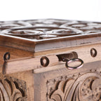 Walnut Treasure Secret Magic Box Handgefertigte einzigartige Schmuckschatulle mit verstecktem Schlüssel (klein)