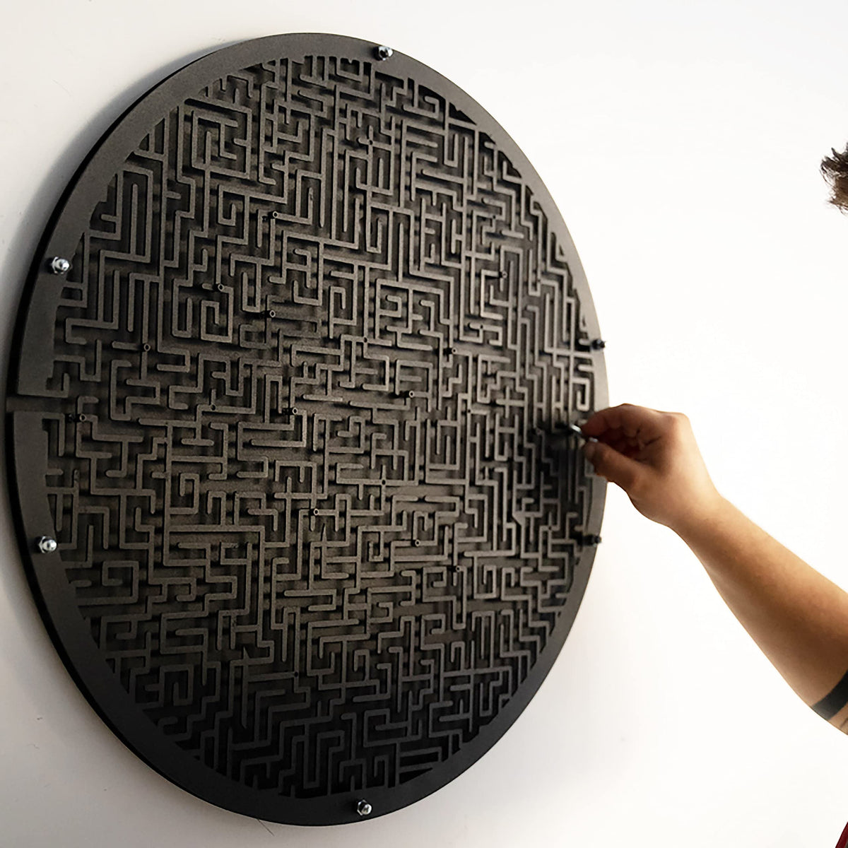 TUBİBU Einzigartige Wanddekoration, praktisch zum Spielen, außergewöhnliches Geschenk, Wanddekoration, Wandkunst (Labyrinth)