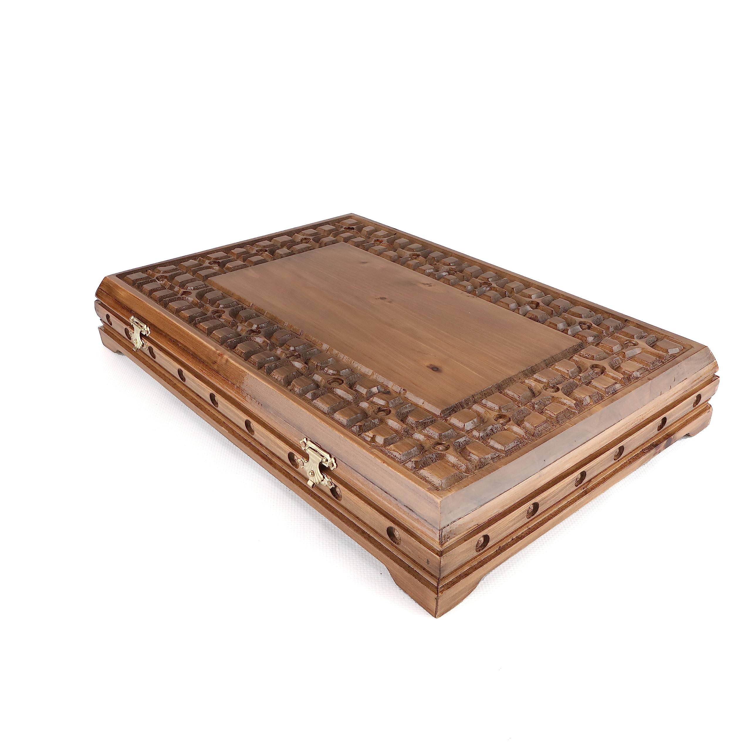 Walnut Treasure Secret Magic Box Handgefertigte einzigartige Schmuckschatulle mit verstecktem Schlüssel (klein)