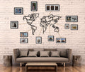 Weltkarte Dekorativ – Metall-Wandkunst 110 x 60 cm