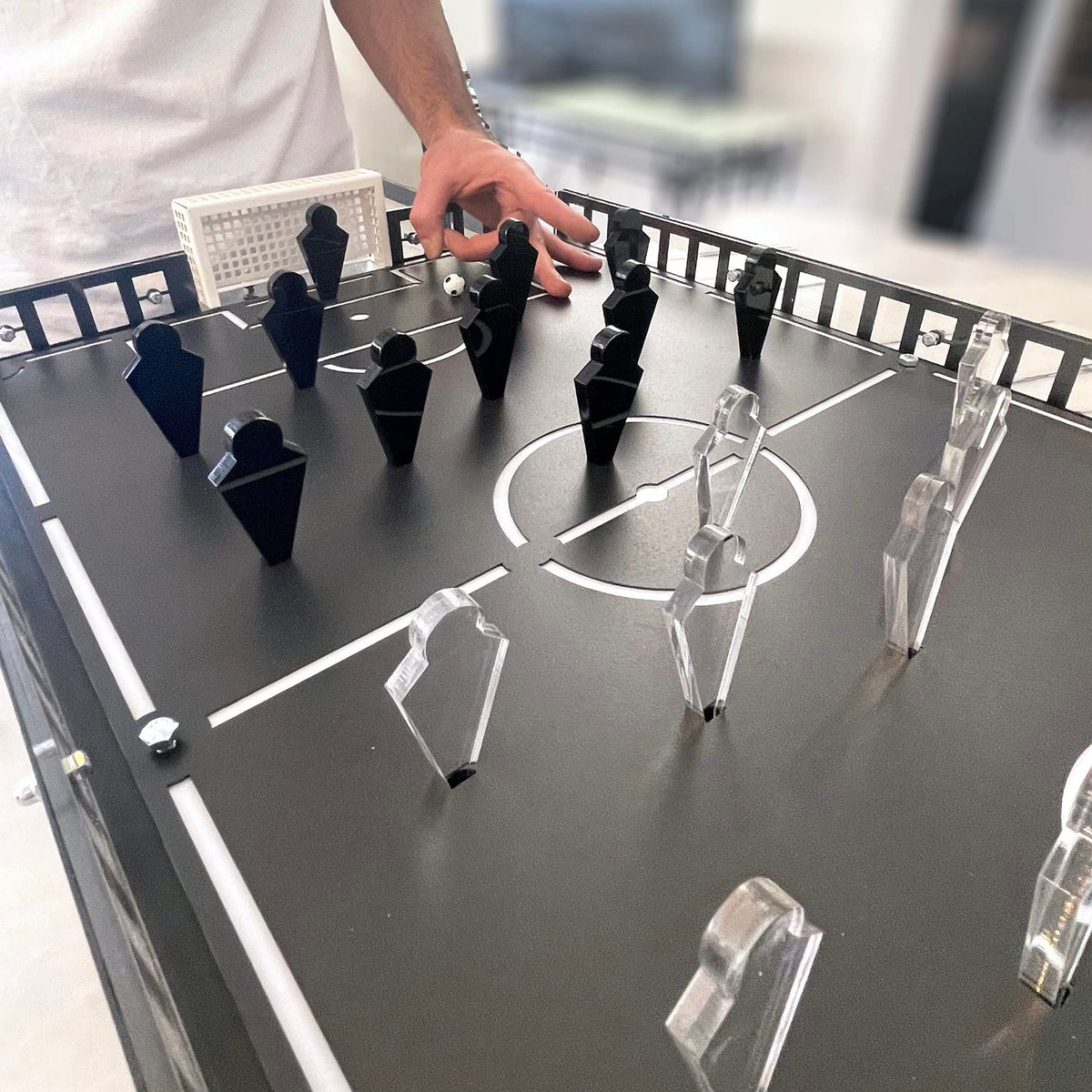 Fußballspielbrett, Fußballspiel Wandbehang, Interior Game Fußball Board, Fußball Geschenke, Interior Fußball Spiel Board, Man Cave Metall Wandkunst, Tabletop Game Board, Wandspiel für Männer