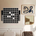 TUBİBU Einzigartige Wanddekoration, praktisch zum Spielen, außergewöhnliches Geschenk, Wanddekoration, Wandkunst (Othello/Reversi)