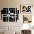 TUBİBU Einzigartige Wanddekoration, praktisch zum Spielen, außergewöhnliches Geschenk, Wanddekoration, Wandkunst (Othello/Reversi)