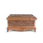 Walnut Treasure Secret Magic Box Handgefertigte einzigartige Schmuckschatulle mit verstecktem Schlüssel (klein)
