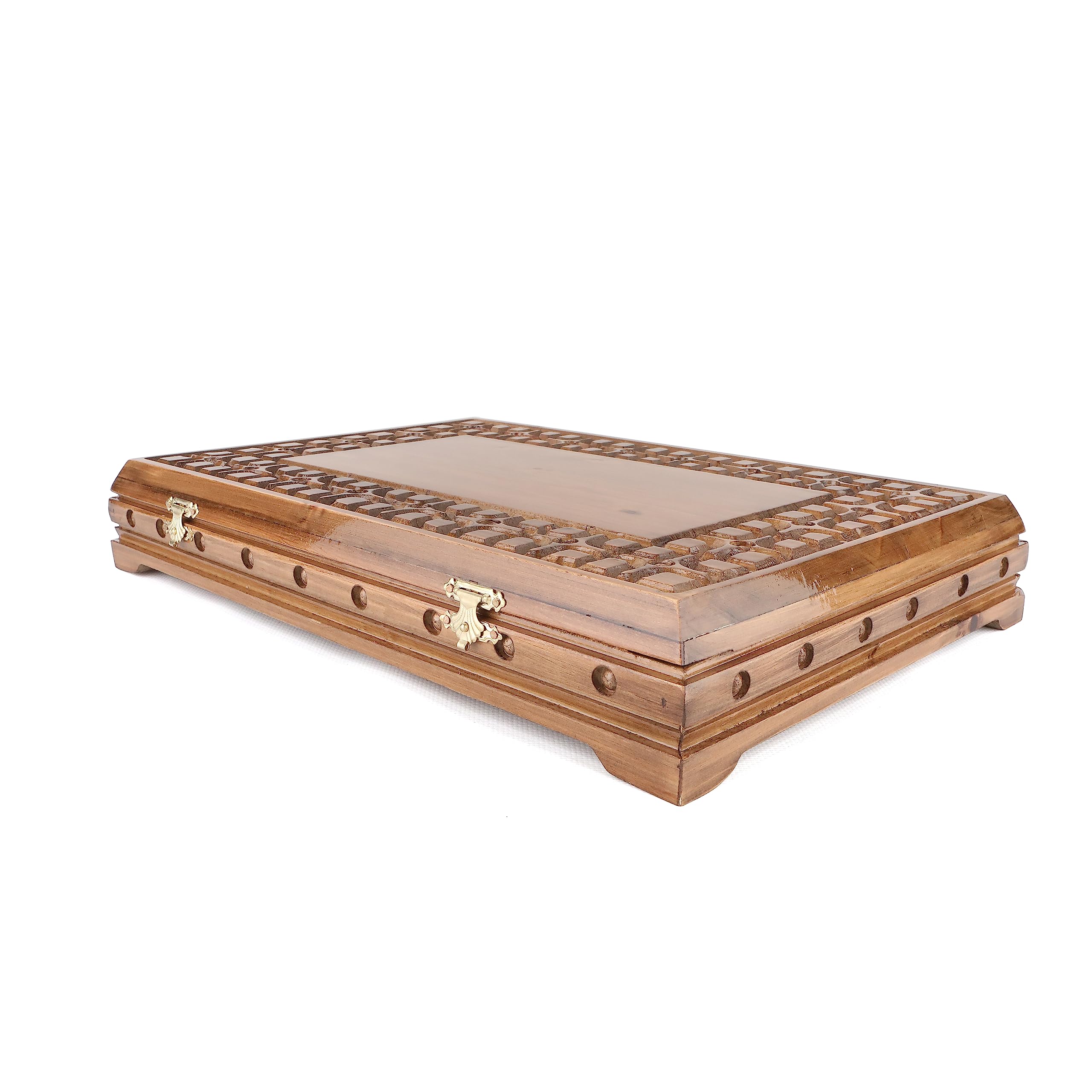 Walnut Treasure Secret Magic Box Handgefertigte einzigartige Schmuckschatulle mit verstecktem Schlüssel (klein)