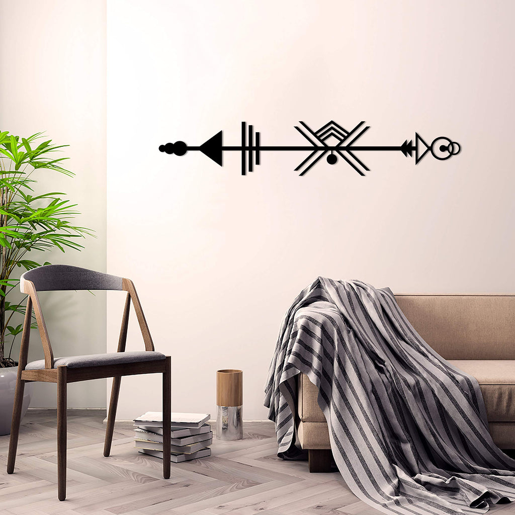 Indianisches Design – Metall-Wanddekoration 108 x 20 cm