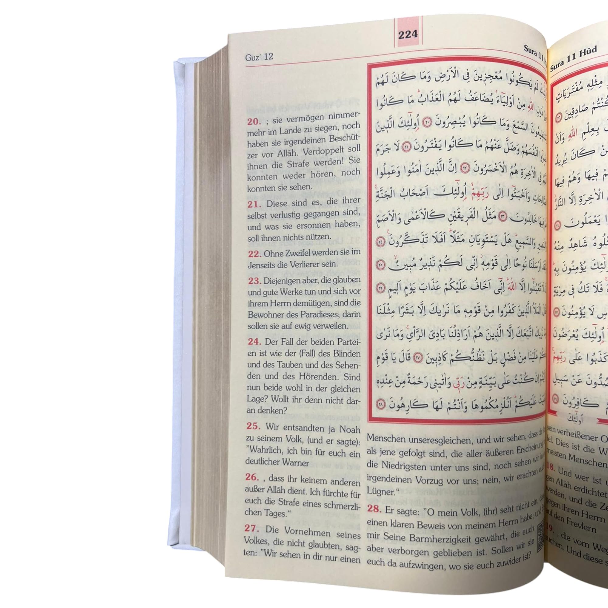 Der edle Koran – Arabisch-Deutsch | Übersetzung von Abu-r-Ridâ Muhammad Ibn Ahmad Ibn Rassoul | 17×24 cm | 616 Seiten | Termo-Leder, Goldschnitt, Hochwertige Ausgabe (Black)