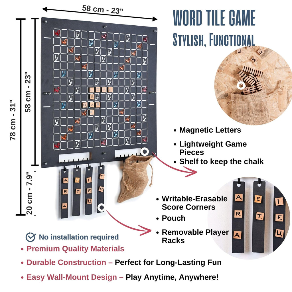 TUBİBU Wandspiele von TUBIBU. Scrabble Metal