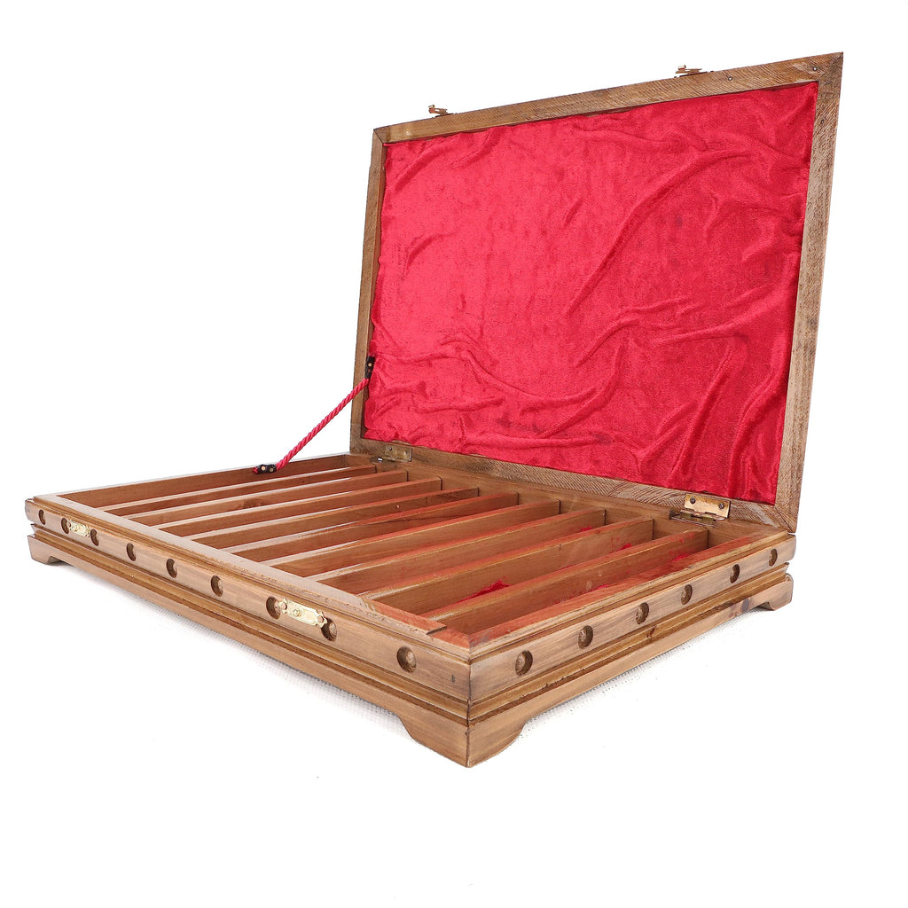 Walnut Treasure Secret Magic Box Handgefertigte einzigartige Schmuckschatulle mit verstecktem Schlüssel (klein)