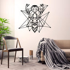 Diamond-Hirsch – Metall-Wanddekoration 52 x 58 cm