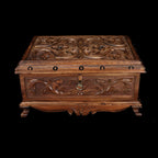 Walnut Treasure Secret Magic Box Handgefertigte einzigartige Schmuckschatulle mit verstecktem Schlüssel (klein)