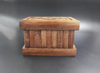 Walnut Treasure Secret Magic Box Handgefertigte einzigartige Schmuckschatulle mit verstecktem Schlüssel (klein)