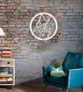 Surf Design – Metall-Wanddekoration 100 x 75 cm, Weiß