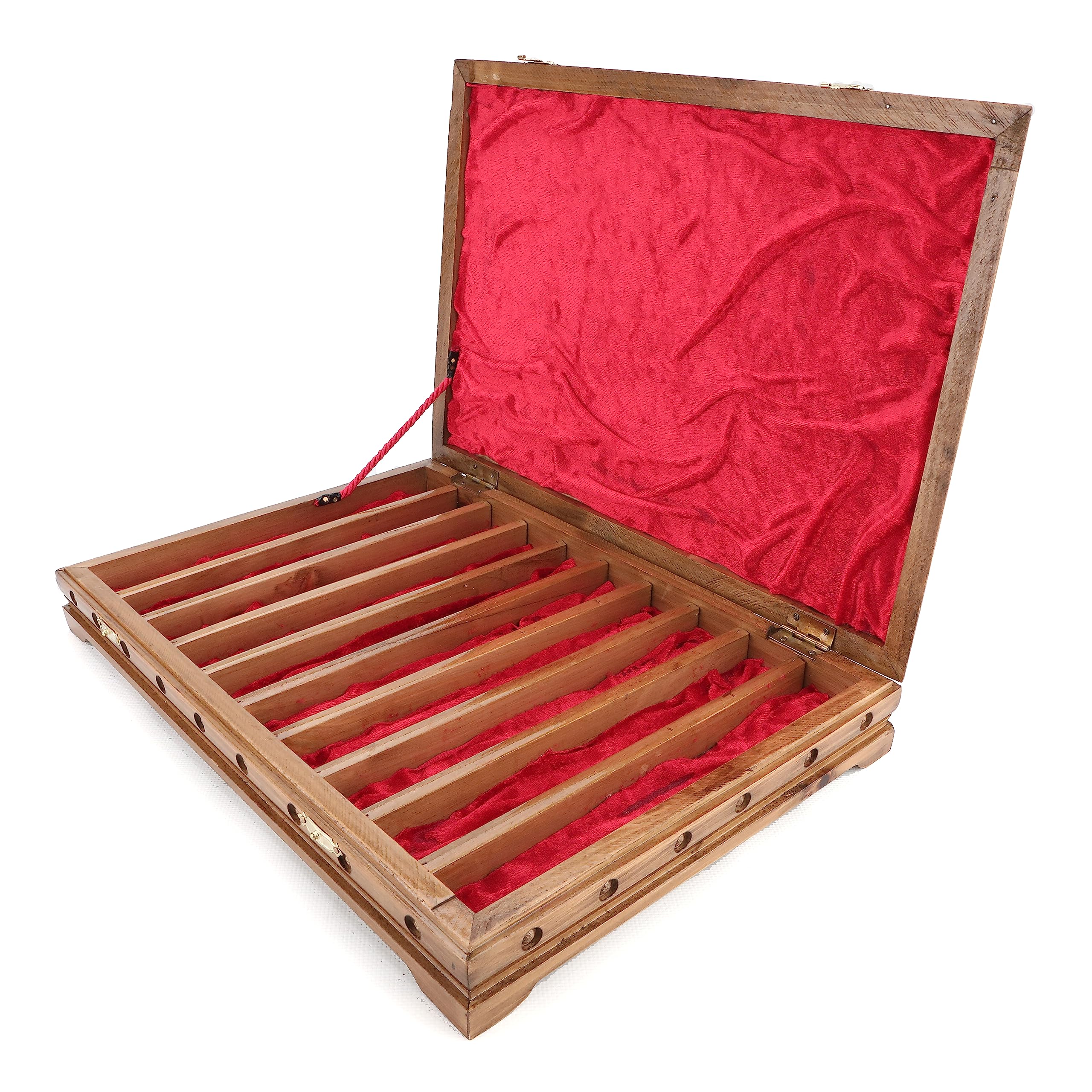 Walnut Treasure Secret Magic Box Handgefertigte einzigartige Schmuckschatulle mit verstecktem Schlüssel (klein)