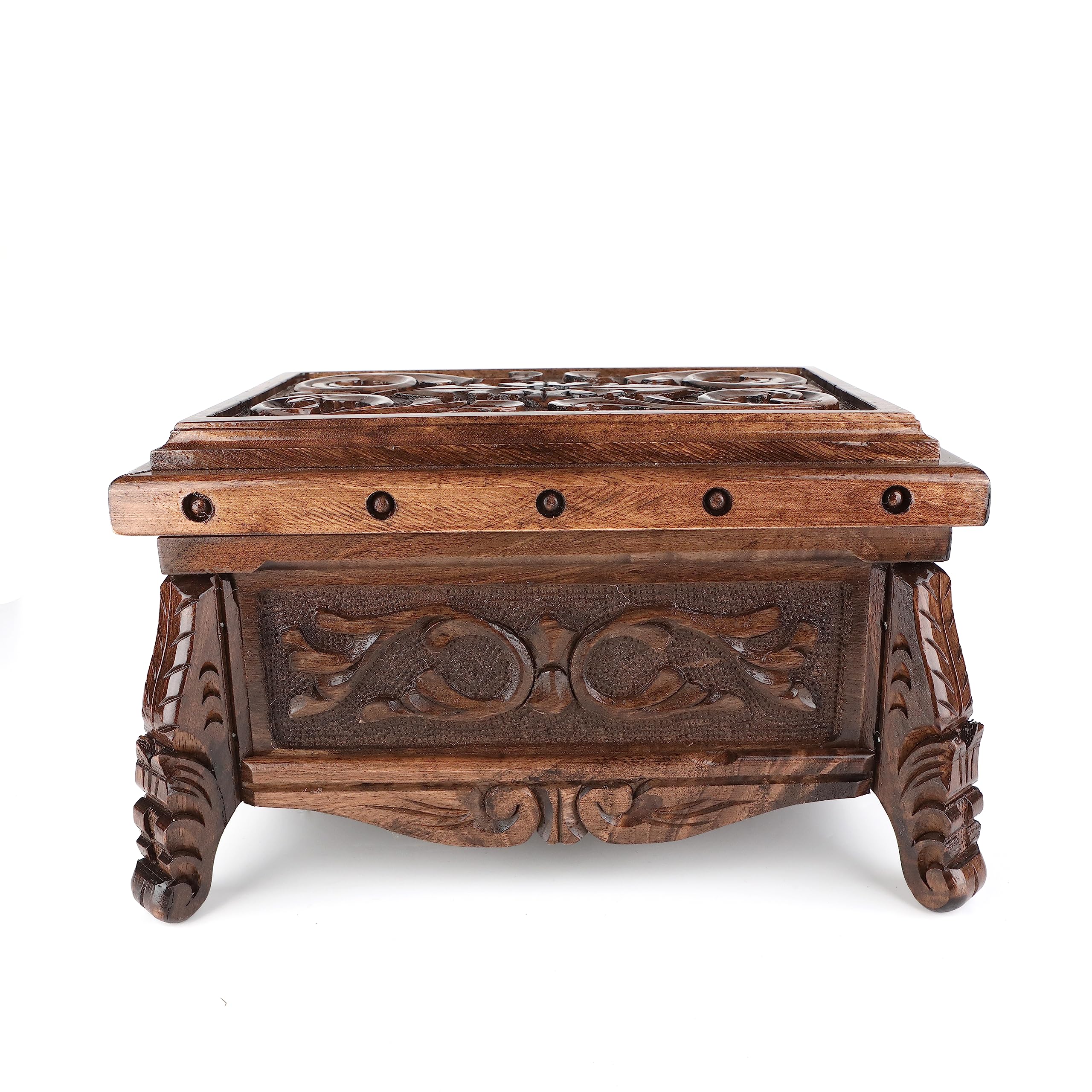 Walnut Treasure Secret Magic Box Handgefertigte einzigartige Schmuckschatulle mit verstecktem Schlüssel (klein)