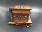 Walnut Treasure Secret Magic Box Handgefertigte einzigartige Schmuckschatulle mit verstecktem Schlüssel (klein)